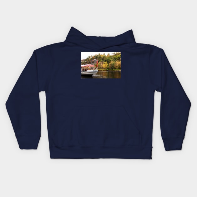 Sir Walter Scott On Loch Katrine Kids Hoodie by tommysphotos